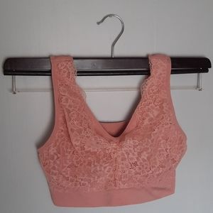 Daisy Fuentes Pink Lace Bralette